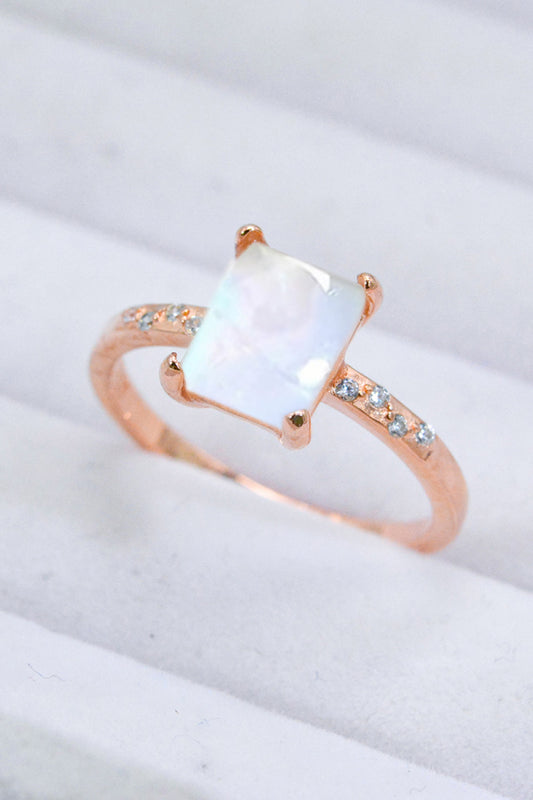 Square Moonstone Ring - Cheeky Chic Boutique